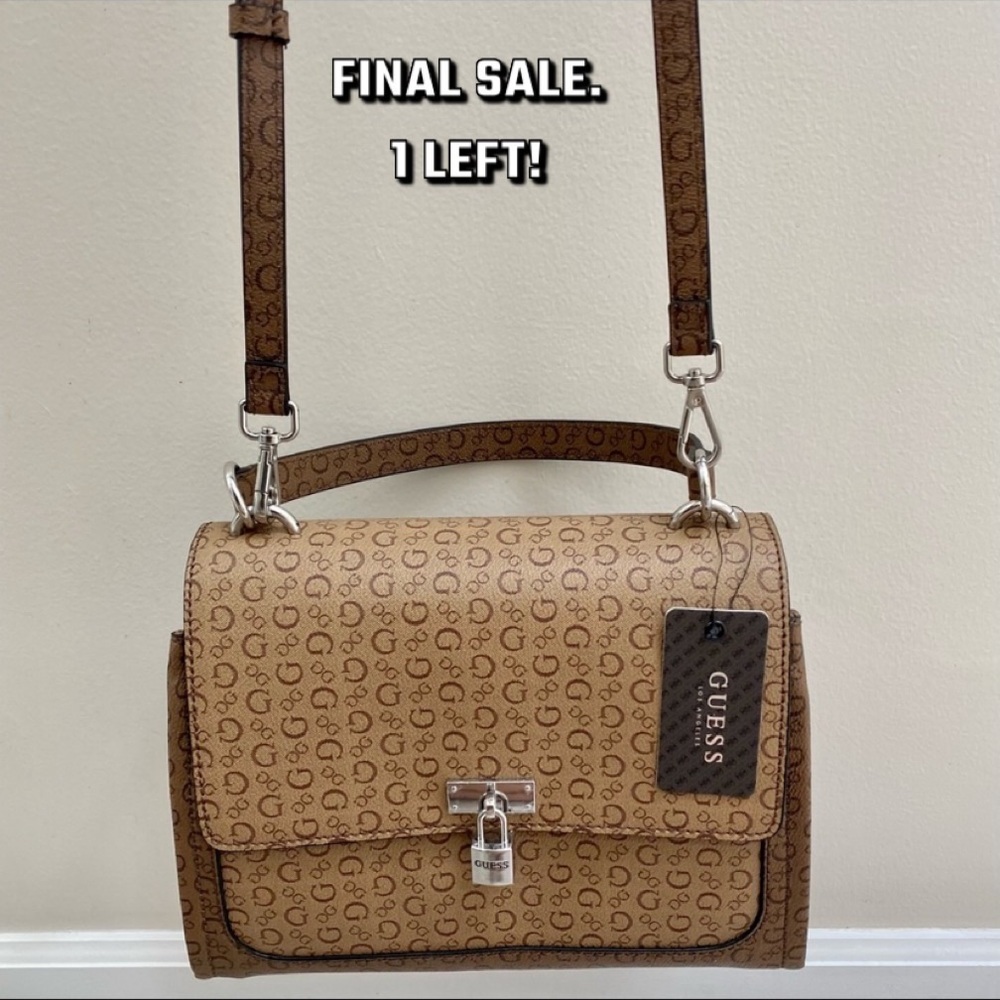 Brand New! GUESS Caramel Crossbody Shoulder Purse Handbag